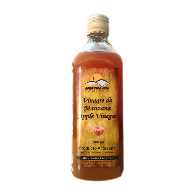 VINAGRE DE MANZANA 500 ML - AGRO VIDA ARIN