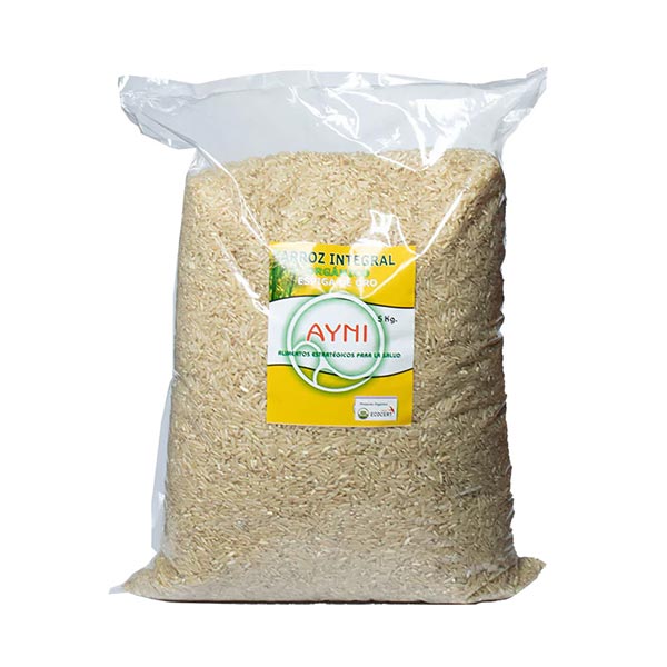 Arroz integral orgánico 5kg - Ayni