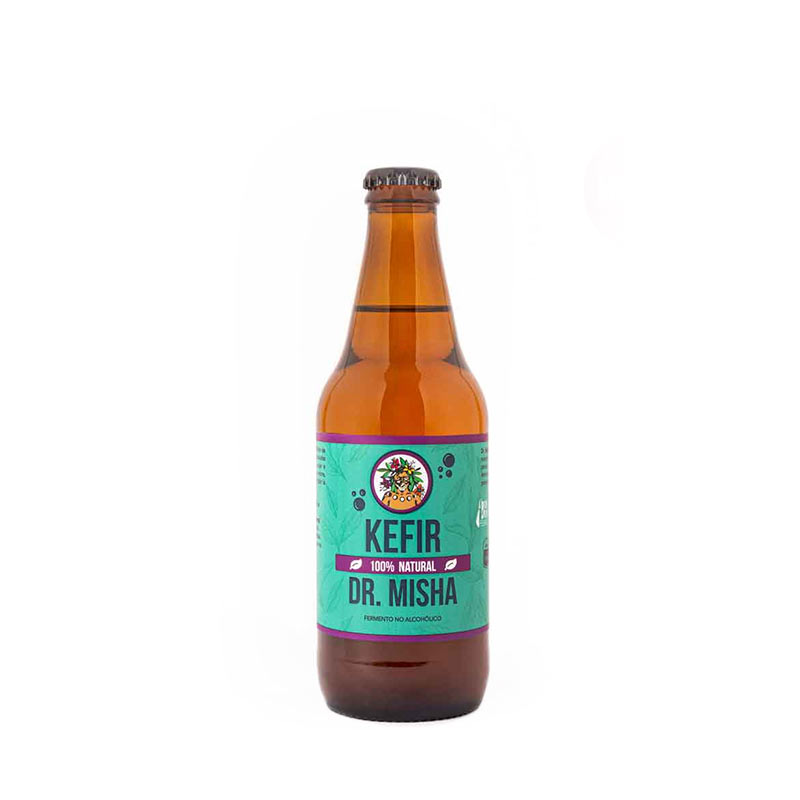 KEFIR DE AGUA PIÑA MENTA 330 ML - DR. MISHA