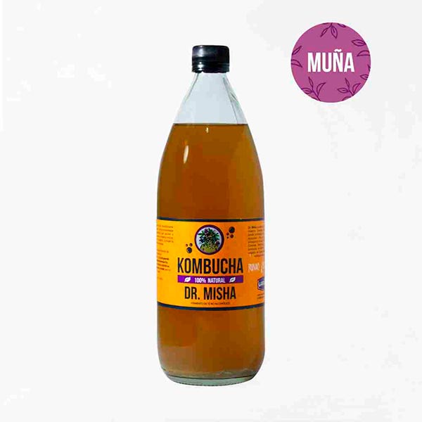 Kefir de agua Maíz Morado con Muña 1lt - Dr. Misha