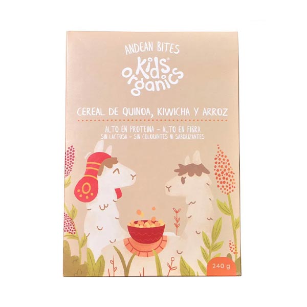 Cereal Andean Bites de quinua, kiwicha y arroz 240gr - Kids Organics