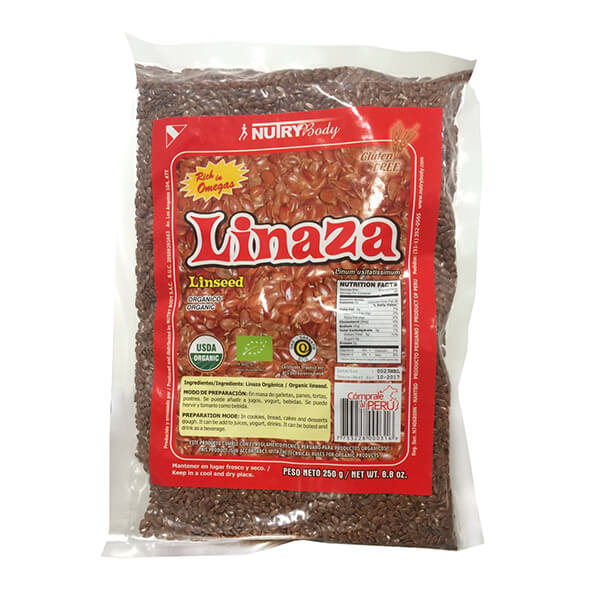 SEMILLA LINAZA ENTERA 250 GR - NUTRY BODY
