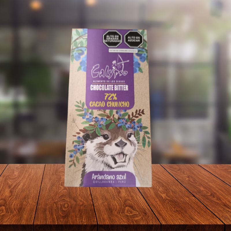 BARRA CHOCOLATE BITTER 72% BLUEBERRY - CALYPSO UND 