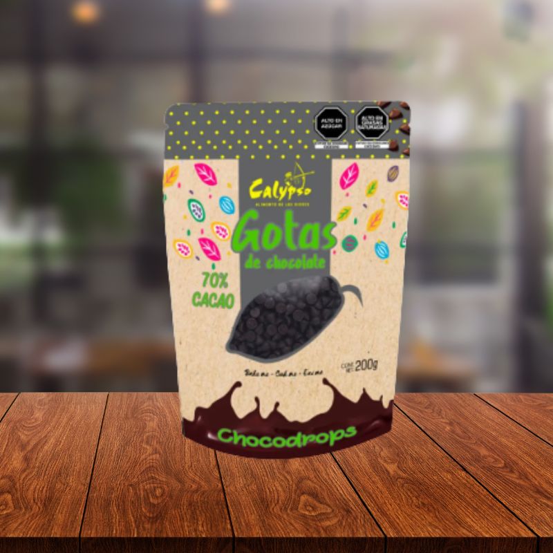 CHOCOLATE MINI GOTAS 70% BOLSA 200 GR - CALYPSO