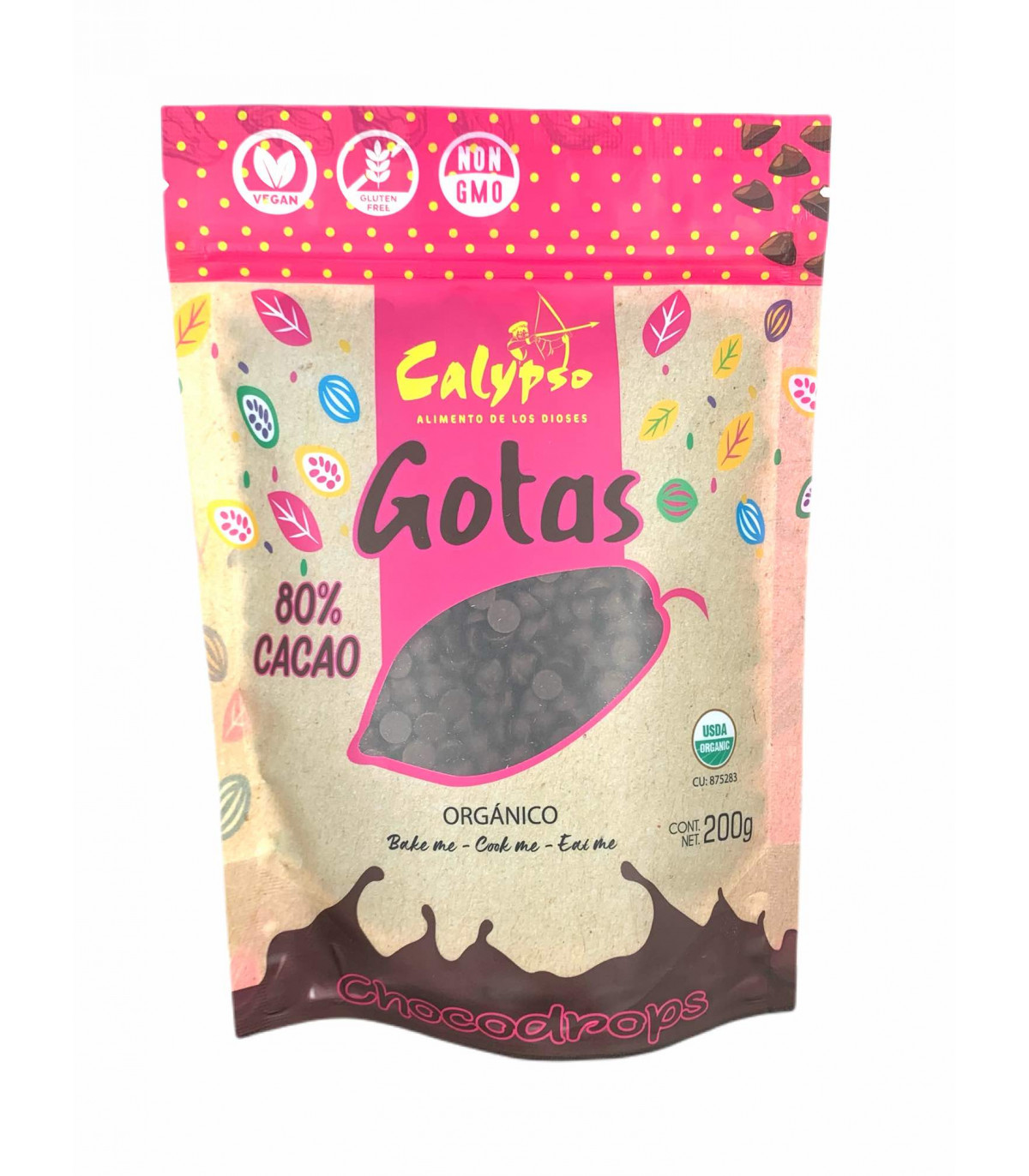 Chocolate en Gotas al 80% 200gr - Calypso
