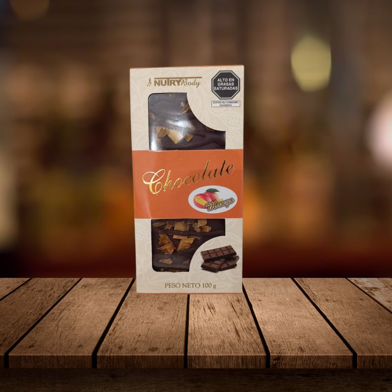 BARRA CHOCOLATE MANGO 100G -NUTRY BODY