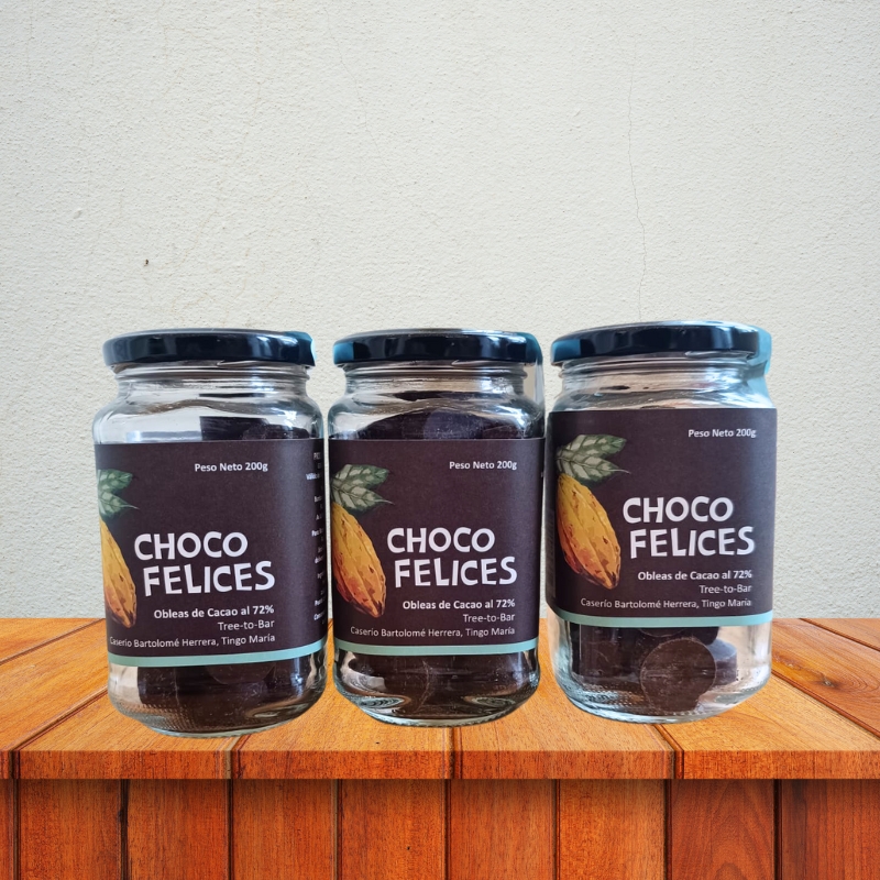 OFERTA 3x90 - Choco Felices 72% 200gr - BB