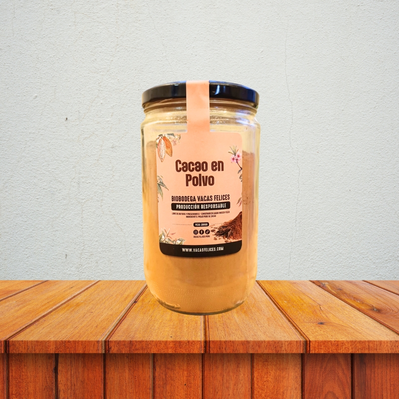 Polvo de Cacao Feliz 200 gr -  Vacas Felices
