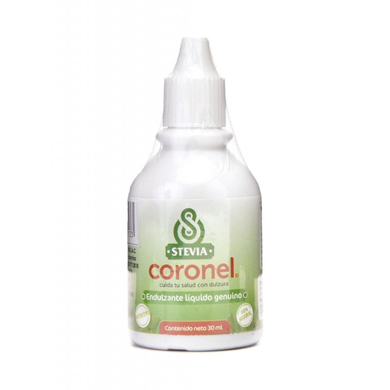 ENDULZANTE STEVIA LIQUIDO EXTRACTO GENUINO 30 ML - CORONEL