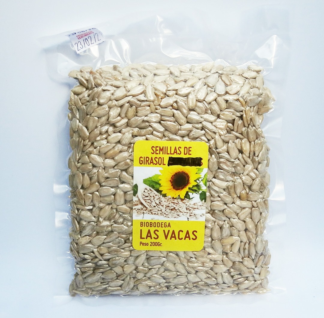 Semillas de Girasol frescas 200gr - Las Vacas