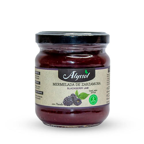 Mermelada de Zarzamoras con Stevia 212 gr - Alyssol