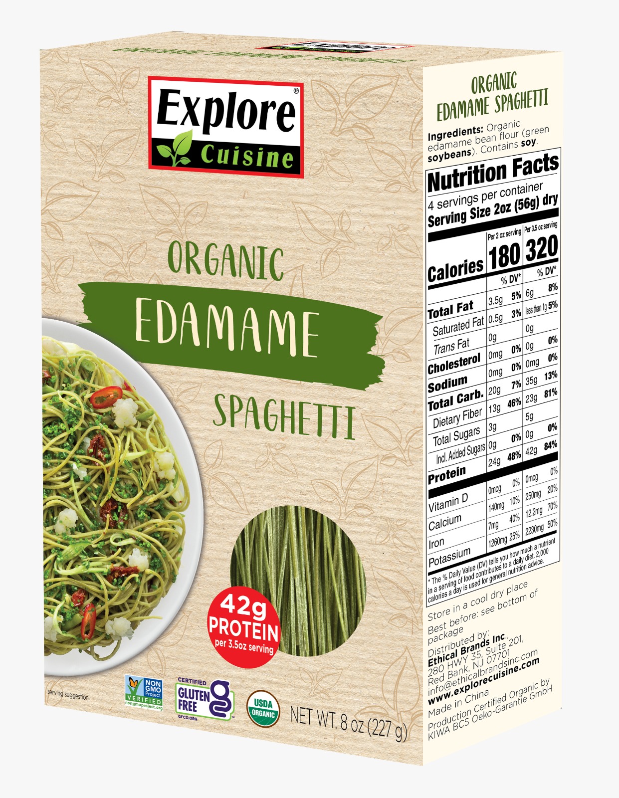 Pasta Edamame Spaghetti 227 GR - Explore Cuisine