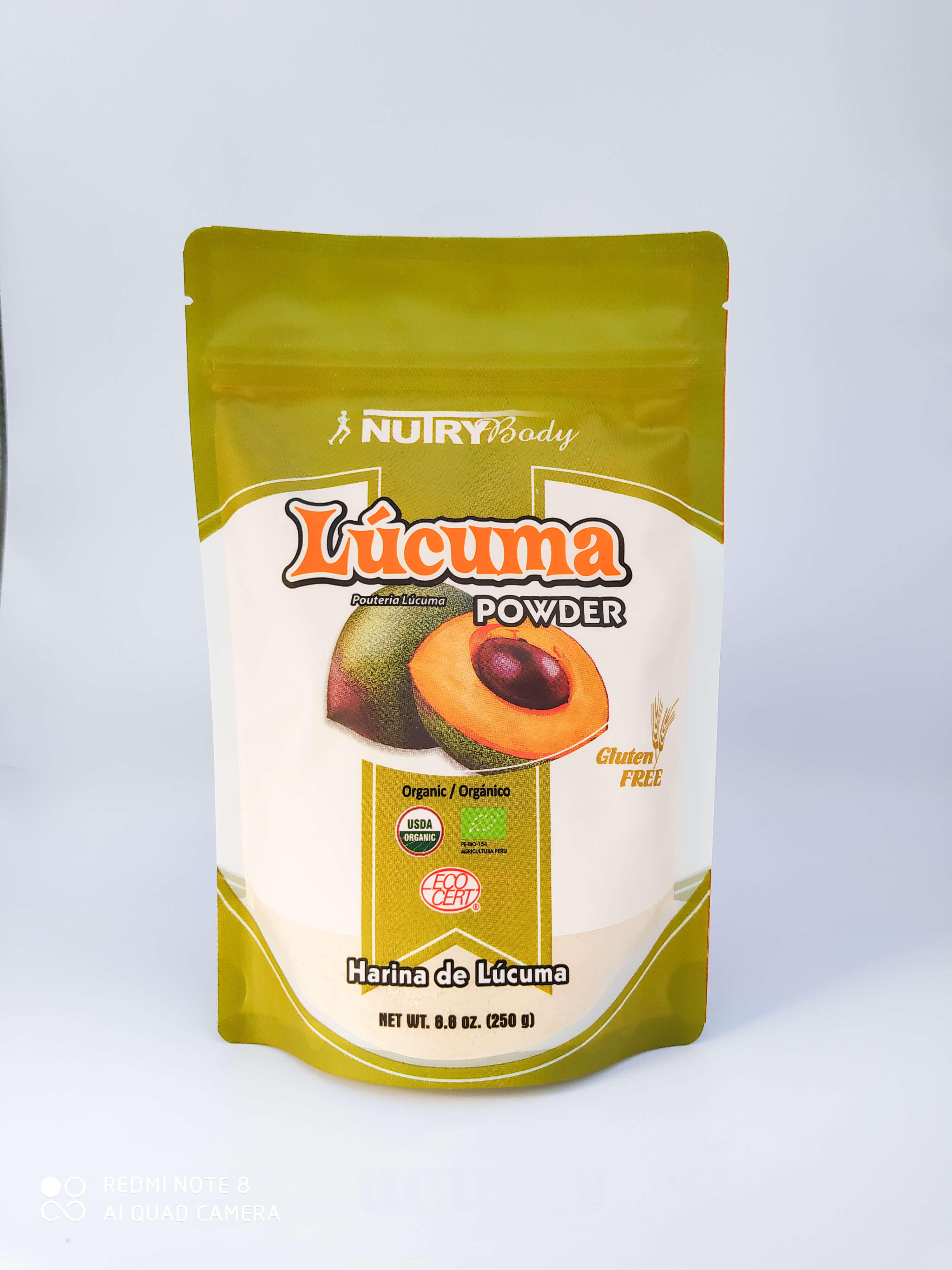 Harina Lúcuma Orgánica 250gr - Nutry Body