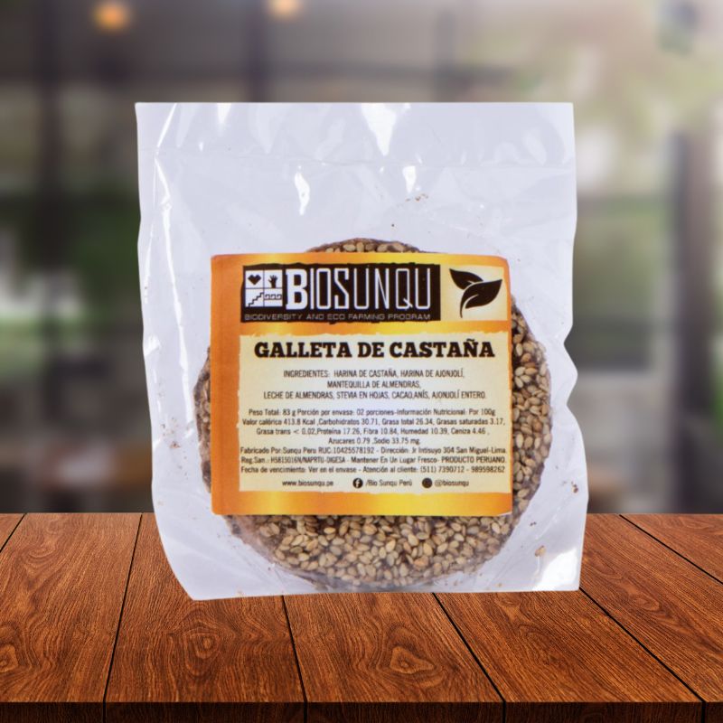 Galleta de castaña - Biosunqu