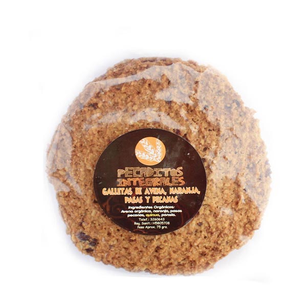 GALLETA AVENA NARANJA PASAS - PECADITOS INTEGRALES