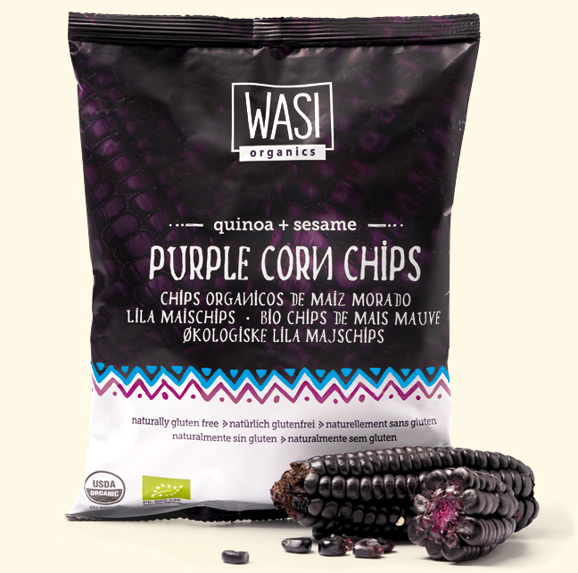 CHIPS MAIZ MORADO QUINUA 75 GR - WASI