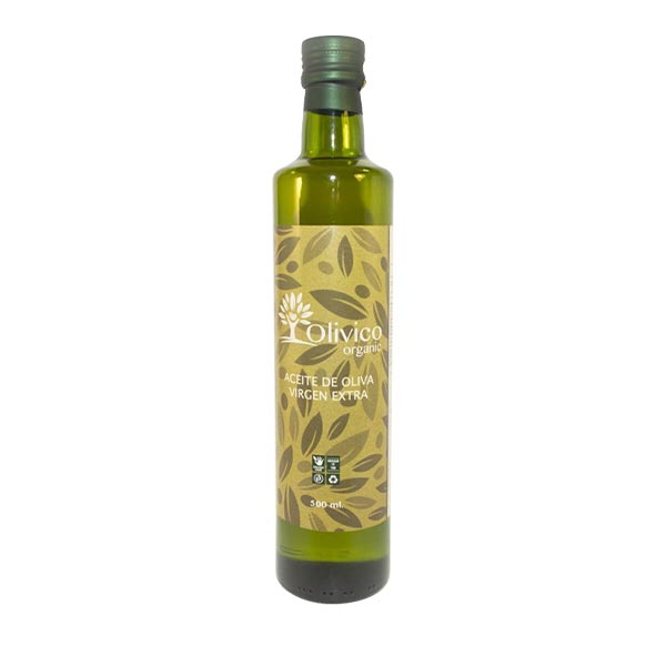 Aceite Oliva Extra Virgen orgánico 500ml - Olivico