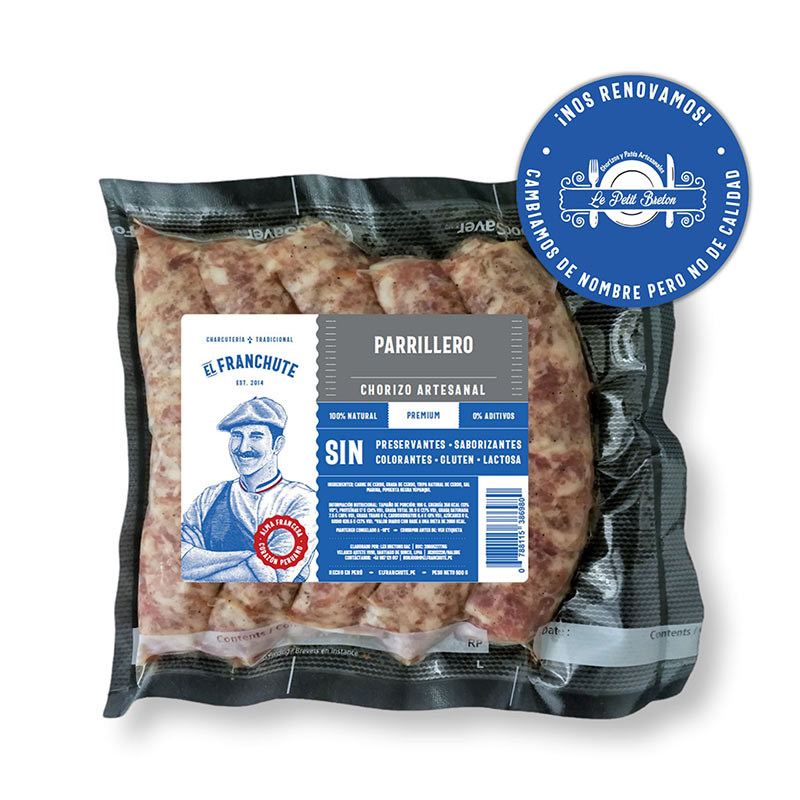 Chorizo Artesanal Parrillero 500gr - El Franchute