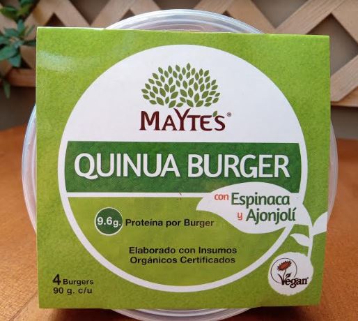 HAMBURGUESA PACK QUINUA ESPINACA BURGER x4  - MAYTES 
