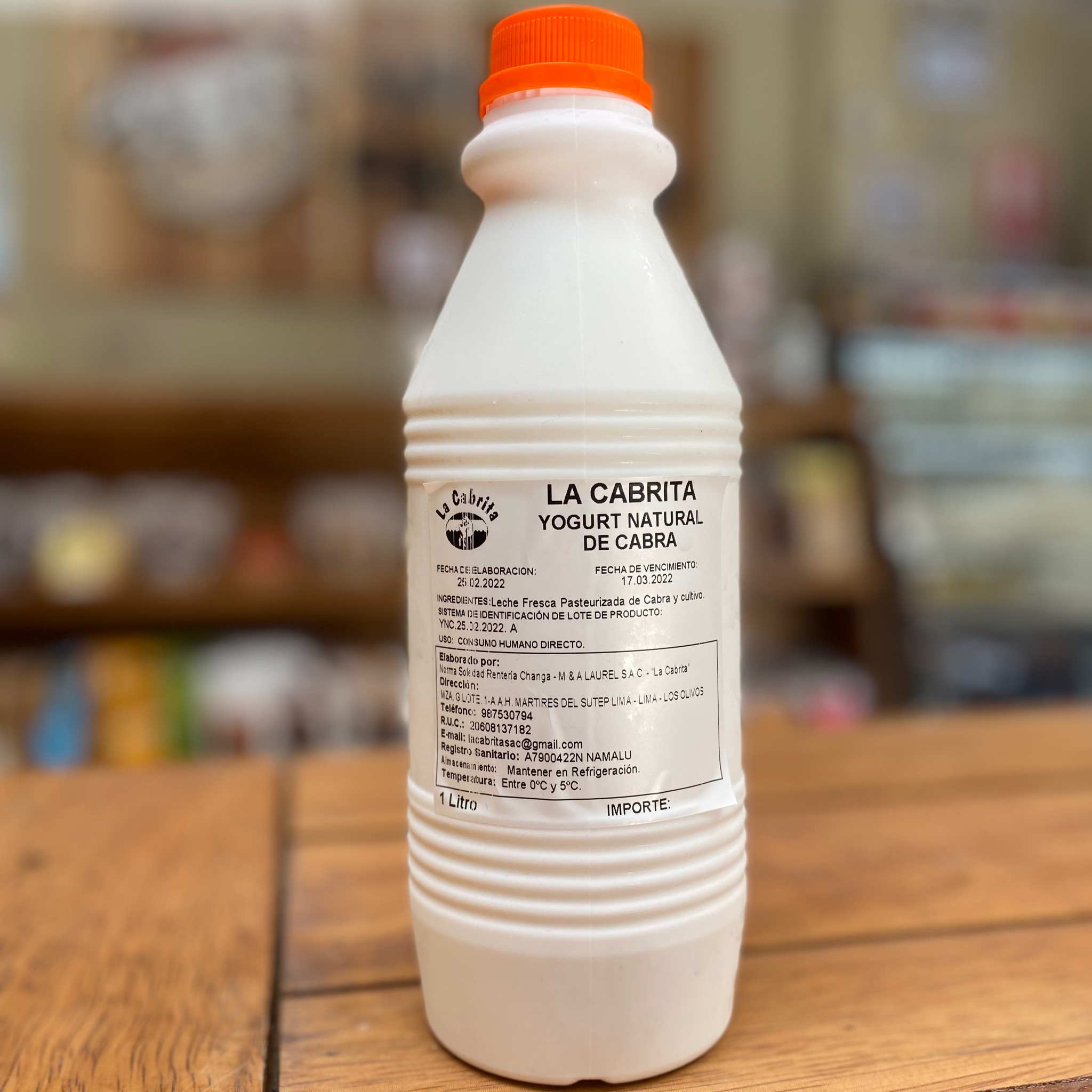 YOGURT BEBIBLE DE CABRA 1L - LA CABRITA