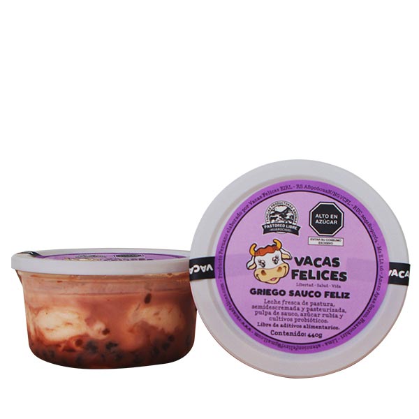Yogurt Griego Sauco 440gr - Vacas Felices