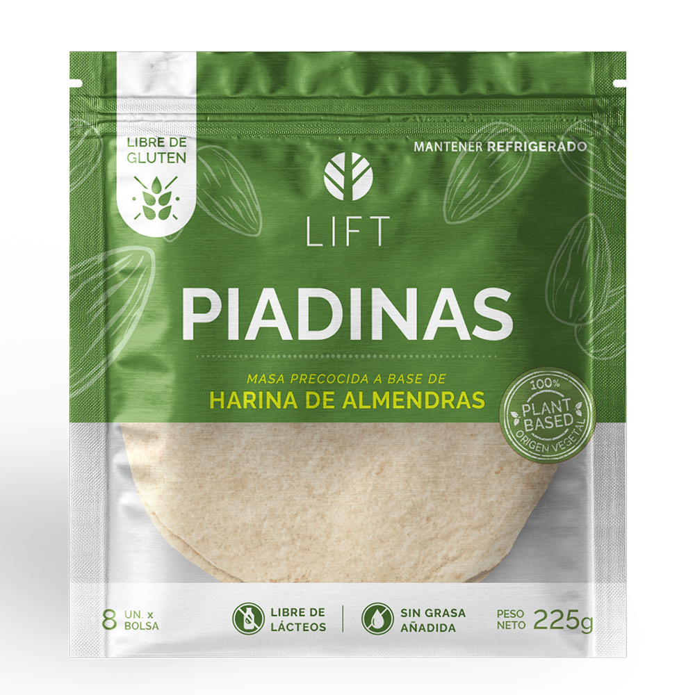 Piadinas Tortillas de Harina de Almendras 8und- Lift