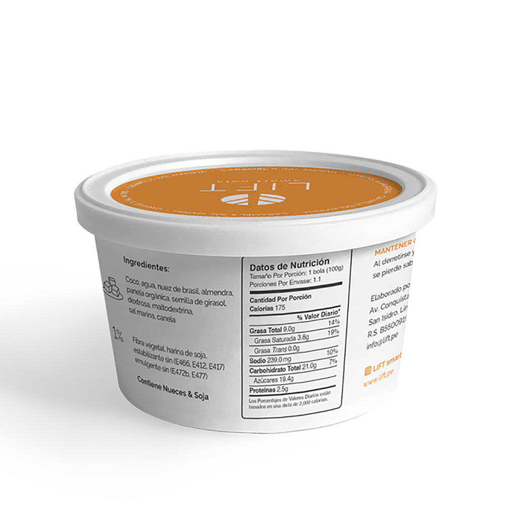 HELADO CARAMEL 4 OZ - LIFT 