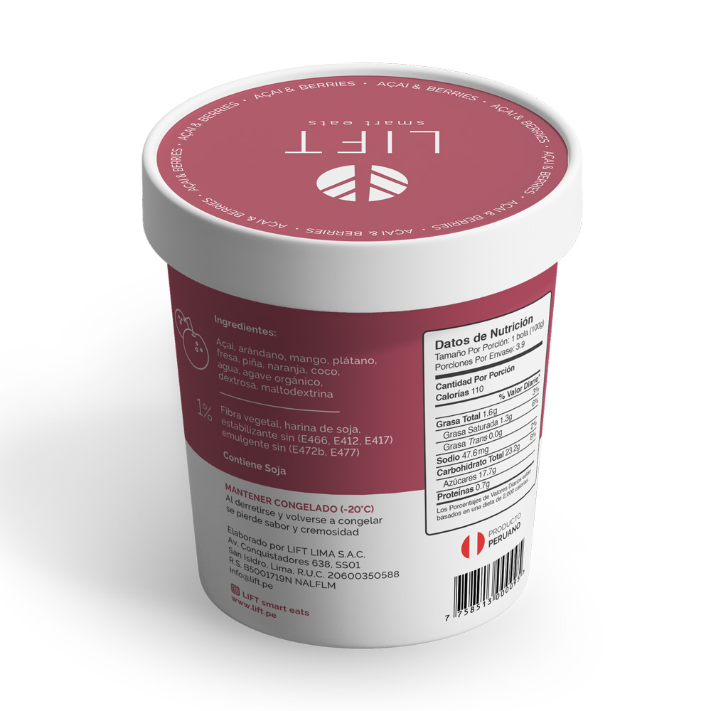 HELADO ACAI 16 OZ - LIFT