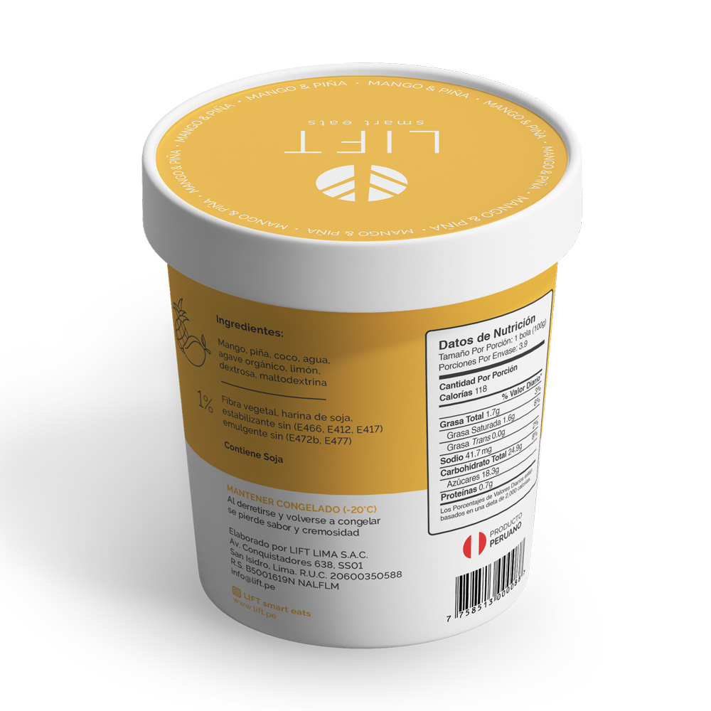 HELADO MANGO 16 OZ - LIFT