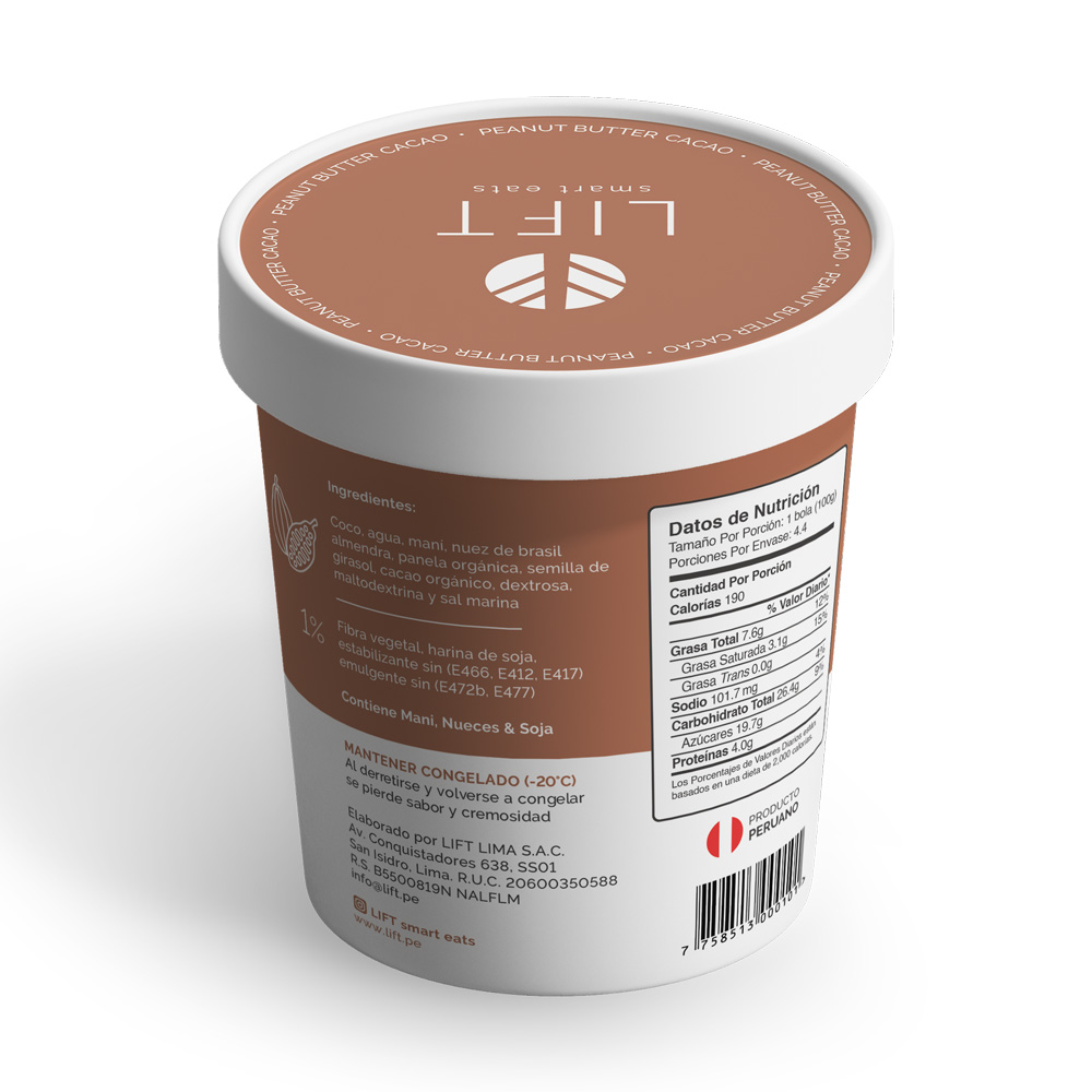 HELADO CACAO 16 OZ - LIFT