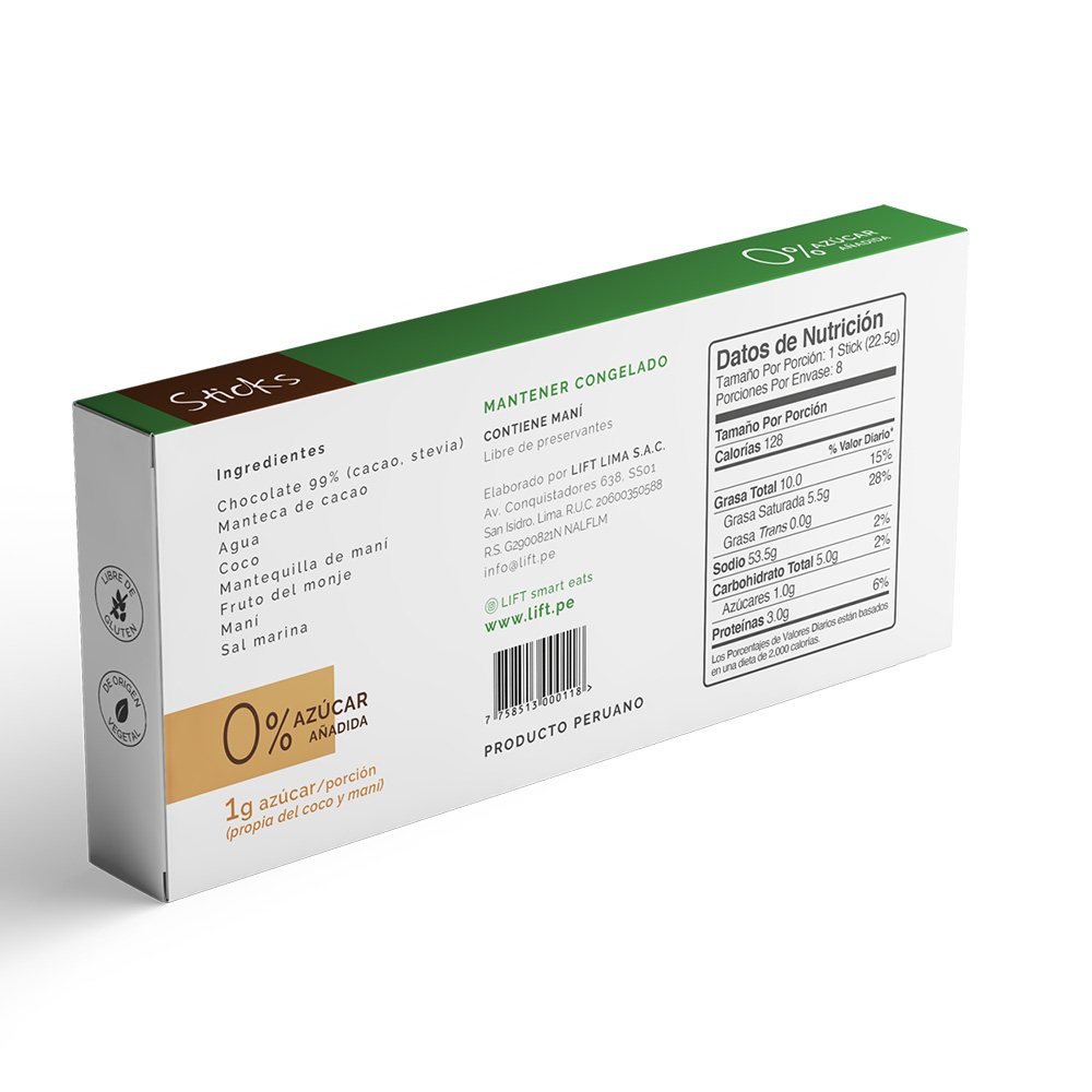 HELADO STICKS CHOCOLATE X 8 UND - LIFT