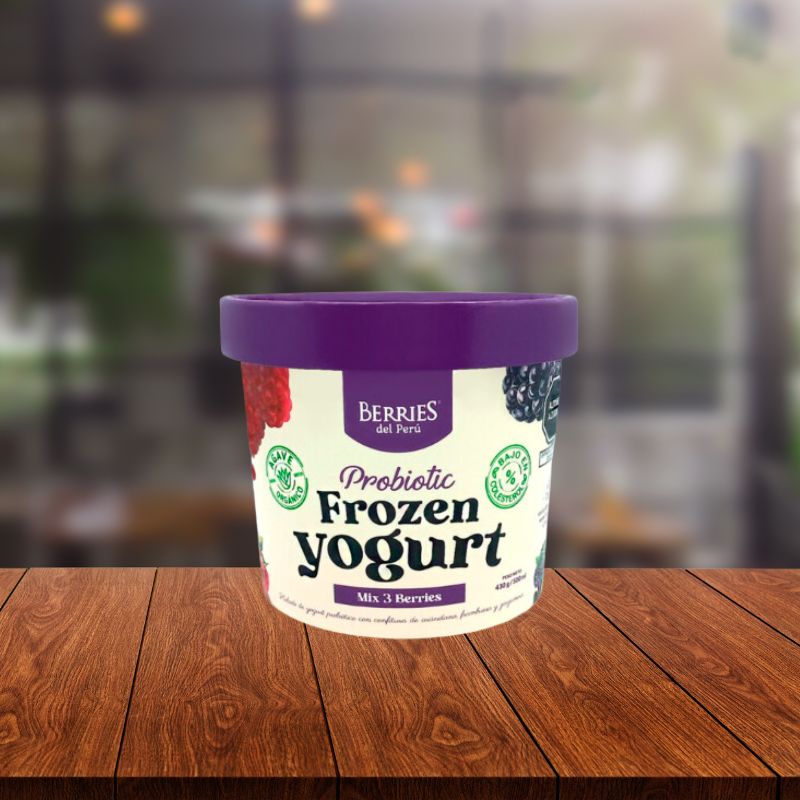 FROZEN YOGURT MIX 3 BERRIES 500ML - BERRIES DEL PERU