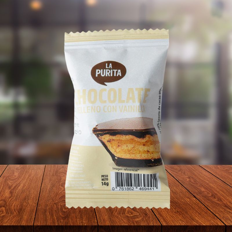 Chocolate relleno de vainilla - La Purita