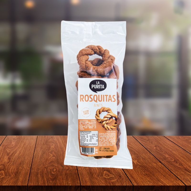 Rosquitas avena y anis 80gr - La purita