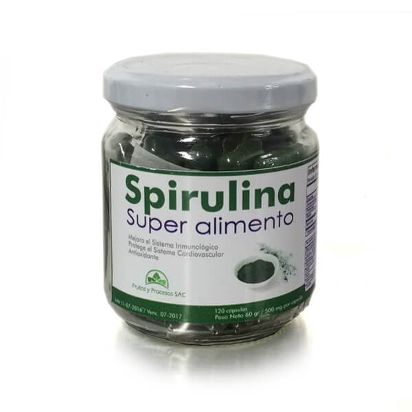 CAPSULAS ESPIRULINA X 120 UND - FYP