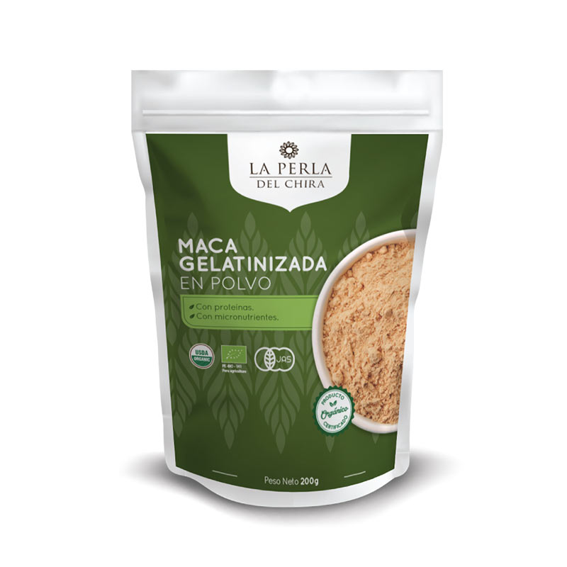 Harina Maca estandar orgánico 200gr - La Perla del Chira