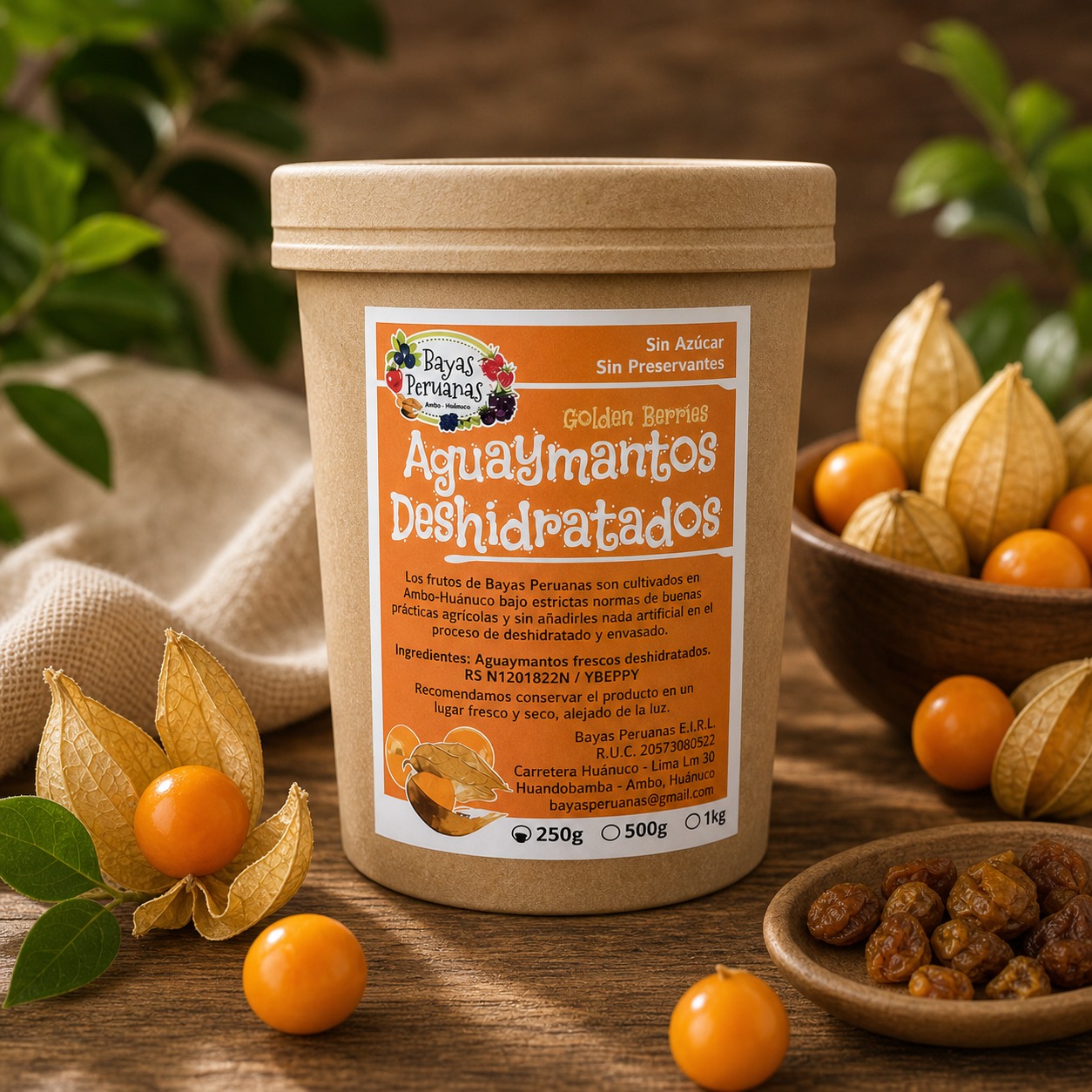 Aguaymantos Deshidratados 250gr - Bayas Peruanas